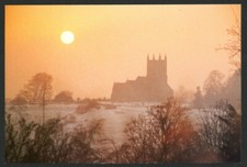HANBURY CHURCH, Winter Sunset. Near Droitwich & Redditch, WORCESTERSHIRE