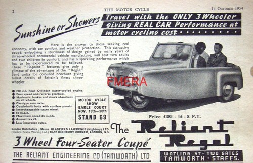 Reliant regal coupe - reliant, 'regal
