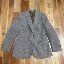 Womens Brown Gray Harris Tweed