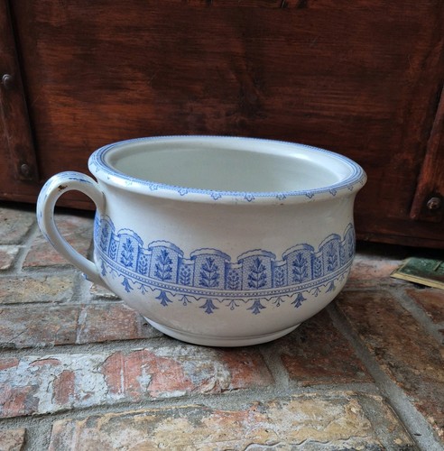 Antique victorian blue white - antique,