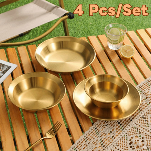 4pcs set stainless steel - stainless,
