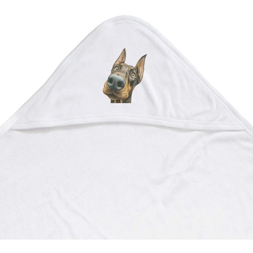 Doberman dog portrait baby - 'doberman,