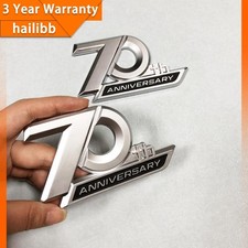 2pcs 70th Anniversary Emblem