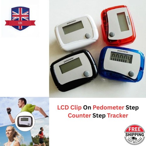 Lcd clip pedometer step - clip,