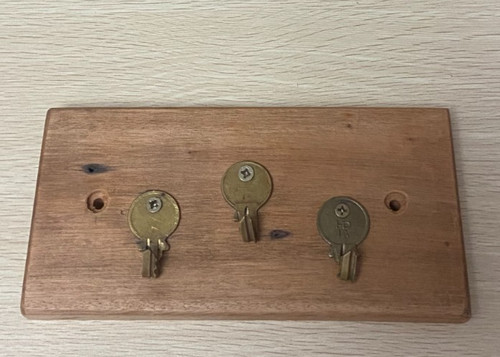 Handmade rustic key holder