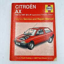 3014 Haynes Citroen AX Petrol and Diesel (1987 - 1997) D to P Workshop Manual