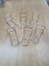 3 Piece Display Stand: Dinner Plate, Cup & Saucer Stand Gold Brass Set of 6