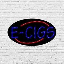 LED E-Cigs Sign for Retail