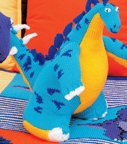 0098 knitting stegosaurus - knitting,