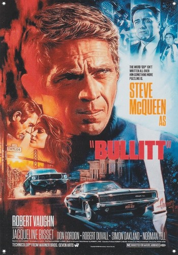 Bullitt steve mcqueen - steve, metal