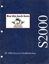 2000 Honda S2000 Electrical Troubleshooting Manual ETM Wiring Diagrams
