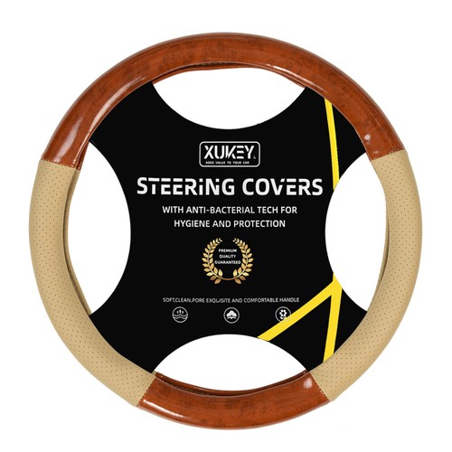 Car steering wheel cover - wheel, wood