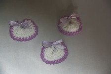 3 X MINI CROCHET baby bib