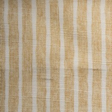 Titley & Marr Kerala Linen blend fabric Stripe Yellow Ochre gold Color 70" +Tail