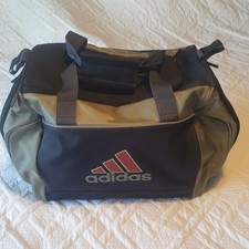 Adidas Navy/Grey Vintage 2003 Gym Bag/Holdall 2000s Retro