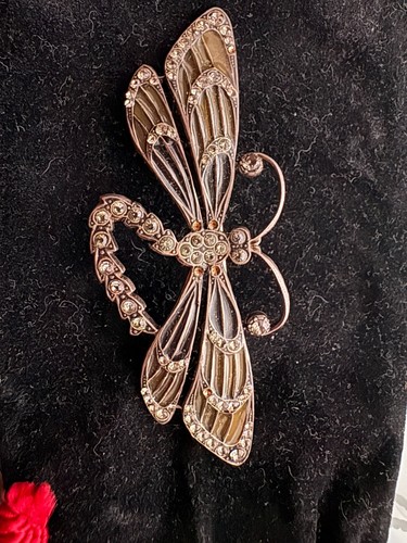 Cute marcasite dragonfly open - cute,