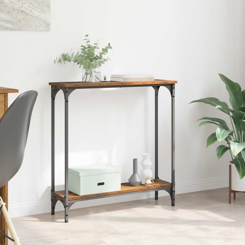 Console table old wood x - console,