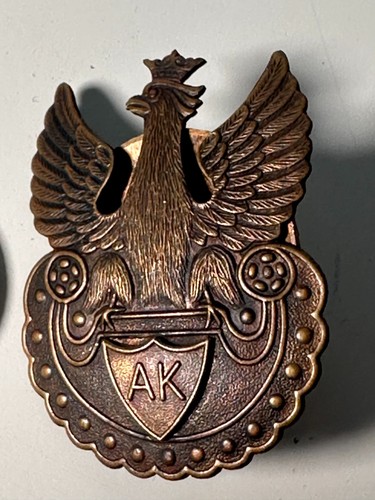 Vintage polish eagle badge - polish,