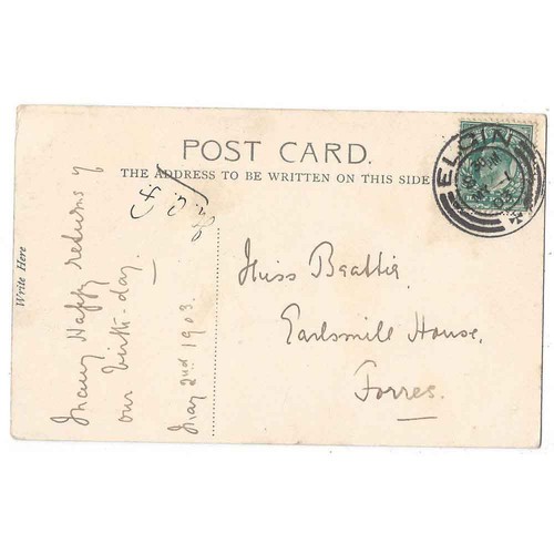 Forres moray postcard - forres, sent