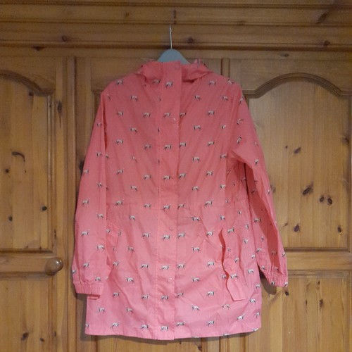 Joules pink rain coat - uk,