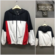 TOPSHOP Women's Lightweight Hooded Anorak Jacket Small EUR 36-38
