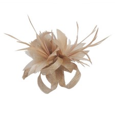 Women's Flower Feather Clip