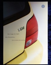 VW LUPO 3 L TDI PRICE LIST