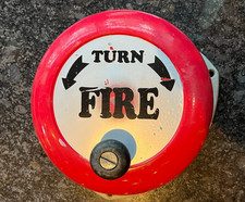 Fire Extinguisher Rotary Alarm Bell Vintage in Working Condition