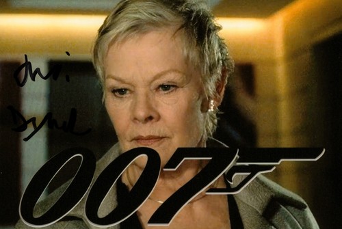 Dame judi dench signed 6x4 - dench,