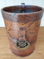 Vintage faux leather waste