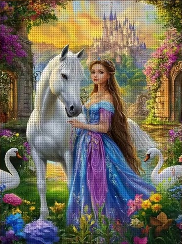 Fantasy princess printed - princess,