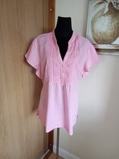 F & F Pink Linen Blend Smock