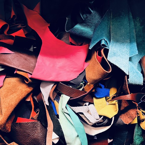 Genuine leather offcuts - genuine,