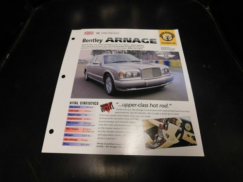 1998 bentley arnage spec - 1998+,