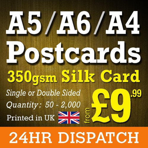 Postcard printing 350gsm - 350gsm, silk