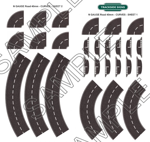 Curved road layout gauge - curved,