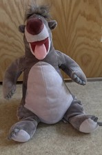 Hoop Retail Baloo Bear Plush The Jungle Book Gray 12" Disneyland Paris 