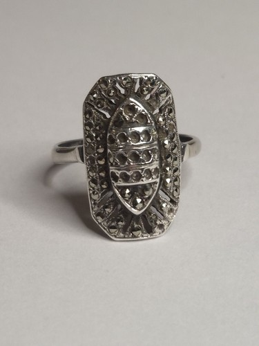 Silver antique marcasite art - marcasite,