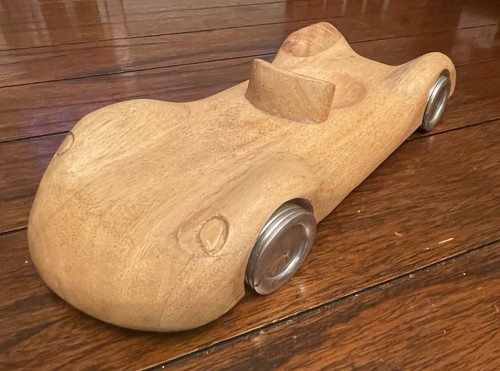 Vintage wooden jaguar type - d-type,