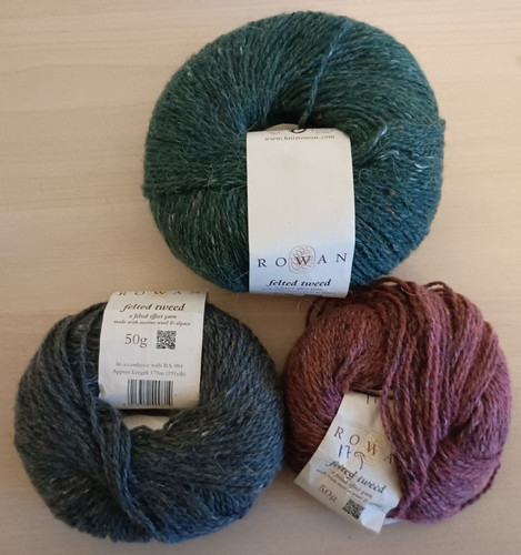 Rowan felted tweed - felted, yarn
