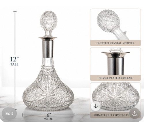 Vintage ships decanter - ships,