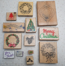 Christmas Wooden & Rubber Ink