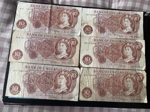 Shilling notes printed - 6x,