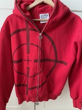 Named Collective Unrealistic Ideals Zip-Up Hoodie Red/Crystals, Size X-small