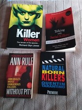 True Crime Books X 4 Serial Killers Myra Hindley Manson Quentin Tarantino gacy.