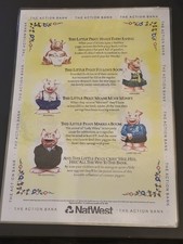 NatWest Pigs Collection Savers Laminated A4 Poster - "All Items REDUCED"