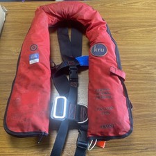 Kru Falcon 275N Gas Inflate Adult Lifejacket with Crutch Strap.  #70