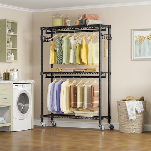 Heavy duty clothes rail - clothes, 180kg