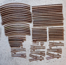 Job Lot Tri-ang Super 4 Track - 64 Pieces Steel (K244)