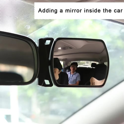Car seat back rear view - seat, mirror